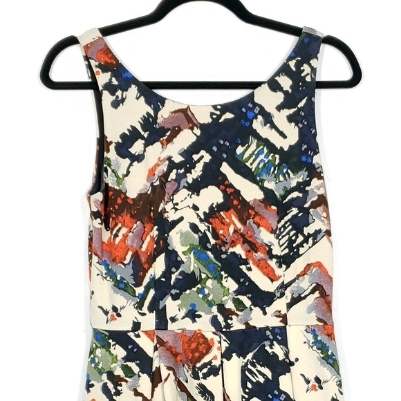 Anthropologie Maeve abstract print fit and flare dress size small - Picture 9 of 9